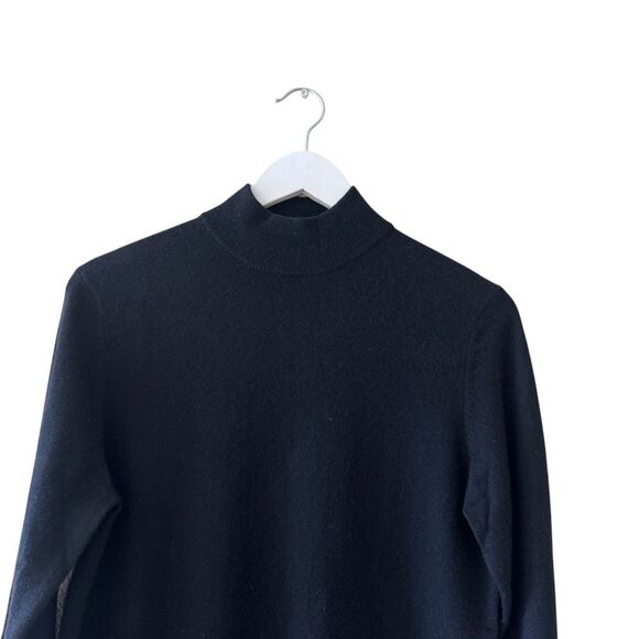 Charter Club Luxury 100% Cashmere Turtleneck Sweater Black Lightweight SZ M #251 - Picture 3 of 11